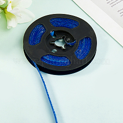 PVCプラスチックエッジバンディング  DIYテーブル用の粘着ベニヤエッジトリム  戸棚  家具  装飾トリム  ミディアムブルー  7~8x2mm  3 m /ロール&nbsp;DIY-WH20082-01E