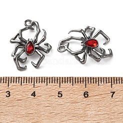 Alloy & Ruby Rhinestone Pendants&nbsp;FIND-G118-07B-02
