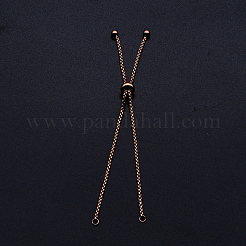 Adjustable 201 Stainless Steel Slider Bracelets Making&nbsp;STAS-S105-JN646-3