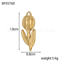 304 Stainless Steel Pendants&nbsp;SA-OY002-16G