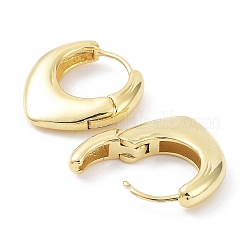 Rack Plating Brass Teardrop Hoop Earrings&nbsp;EJEW-B027-12G