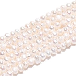 天然養殖淡水パールビーズ連売り  ポテト  乳白色  2~2.5mm  穴：0.4~0.5mm  約157~159個/連  14.57~14.76''（37~37.5センチメートル）&nbsp;PEAR-T006-31