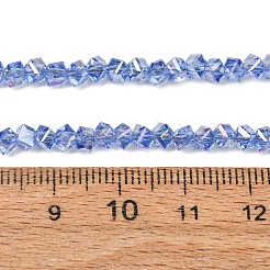Electroplate Transparent Glass Beads Strands&nbsp;GL-CBA7A17-01A-06