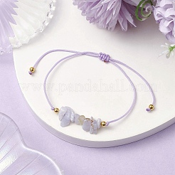 Natural Blue Lace Agate Braided Bead Bracelets&nbsp;BJEW-JB11155-05
