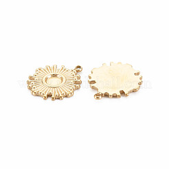 Ion Plating(IP) 304 Stainless Steel Pendant Enamel Settings&nbsp;STAS-N097-143LG