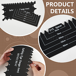 1 Set 2Pcs Acrylic Safety Eye Gauge Rool&nbsp;DIY-BC0014-12