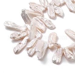 Natural Baroque Keshi Pearl Beads Strands&nbsp;PEAR-P064-02E-05B