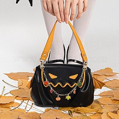 Autumn Theme Leaf & Pumpkin Alloy Enamel Bag Handles&nbsp;FIND-PH0009-21