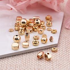 90Pcs 9 Style Brass Spacer Beads&nbsp;KK-CD0001-16G