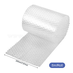 PEハートバブルアウトバッグ  バブルクッションラップポーチ  包装袋  透明  20x0.3cm  6 m /ロール&nbsp;FIND-TAC0036-059A