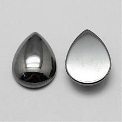 Non-magnetic Synthetic Hematite Cabochons&nbsp;G-P162-03-10x14mm