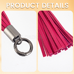 2Pcs Imitation Leather Tassel Pendant Decorations&nbsp;AJEW-CL0005-10A