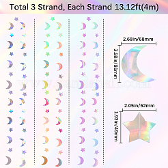 Iridescent Paper Glitter Garland&nbsp;HJEW-WH20003-10B
