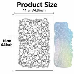 プラスチックスタンプ  DIYスクラップブッキング用  装飾的なフォトアルバム  カード作り  スタンプシート  バブル  160x110mm&nbsp;DIY-WH20018-0110