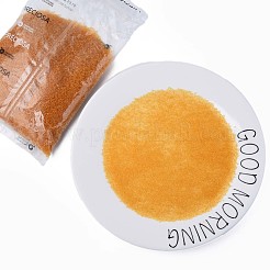 透明チェコガラスシードビーズ15/0個  ラウンド  ゴールデンロッド  1.5x1mm  穴：0.5mm  約500 G /袋&nbsp;SEED-N004-004-22