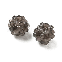 Natural Silver Sheen Obsidian Woven Beads&nbsp;GG-CBA2E9C-F15-01