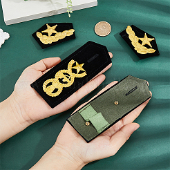 Polyester Professional Uniform Epaulettes&nbsp;DIY-WH0591-009B