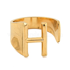 PVD Vacuum Plating 201 Stainless Steel Cuff Rings&nbsp;RJEW-Z032-01G-H