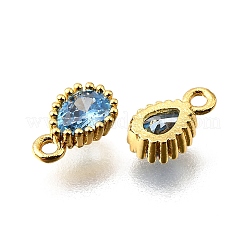 Brass Pave Cubic Zirconia Pendants&nbsp;KK-V011-21G-B