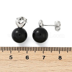 304 Stainless Steel Enamel Stud Earrings&nbsp;EJEW-G423-11P