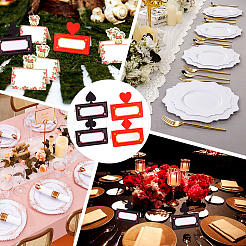 72Pcs 4 Styles Paper Table Place Cards Sets&nbsp;DIY-BC0016-97