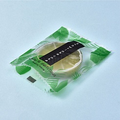 プラスチックバッグ  言葉でスノーフレークケーキ  ビスケットの梱包用  バッグヒートシーラーに使用可能  葉の模様の長方形  ブラック  グリーン  9.2x6.9x0.02cm&nbsp;PE-K001-12