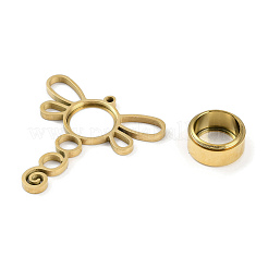 Ion Plating(IP) 304 Stainless Stee Locket Big Pendants&nbsp;STAS-S132-13G-01