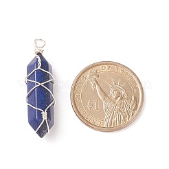 Natural & Synthetic Mixed Stone Double Terminal Pointed Pendants&nbsp;PALLOY-JF01743-02