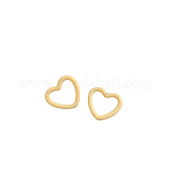 女の子向けの焼き絵用アクリルスタッドピアス  ハート形  ライトカーキ  11mm&nbsp;WGB8143-02