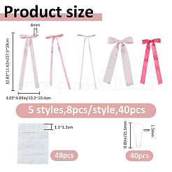 40Pcs Polyester Bowknot Wall Stickers&nbsp;DIY-FH0010-68