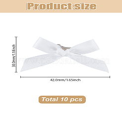 10Pcs Bowknot Polyester Alligator Hair Clips&nbsp;AJEW-LP0008-08A