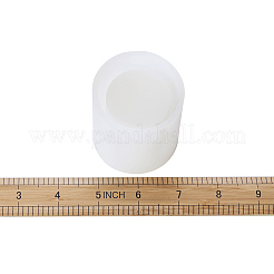 DIYシリコンペンポット型  レジン型  UVレジン用  エポキシ樹脂ジュエリー作り  コラム  ホワイト  62x56mm  内径：37mm&nbsp;LS-DIY-TAC0005-01