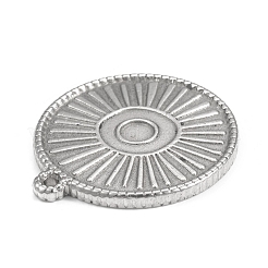 Non-Tarnish 304 Stainless Steel Pendant Cabochon Settings&nbsp;STAS-F287-48P