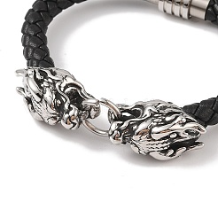 Braided Microfiber Leather Cord Bracelets&nbsp;BJEW-B096-19C