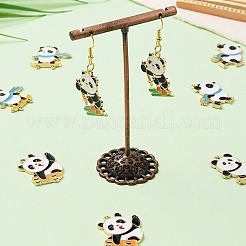 10Pcs 5 Style Rack Plating Alloy Enamel Pendants&nbsp;ENAM-YW0003-59