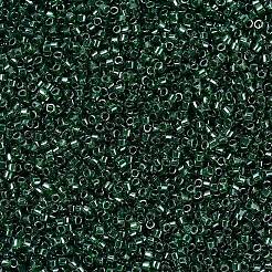 MIYUKIデリカビーズ  シリンダー  日本製シードビーズ  11/0  (db1894) 透明なエメラルドの光沢  1.3x1.6mm  穴：0.8mm  約2000PCS /ボトル  10 G /ボトル&nbsp;SEED-JP0008-DB1894