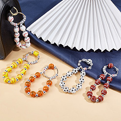 5Pcs Acrylic Sports Ball Beads Pendant Decoration&nbsp;HJEW-GO00103