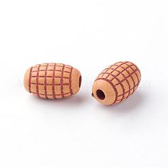 模造ウッドアクリルビーズ  オーバル  ペルー  11x7.5mm  穴：2mm  約1390個/500g&nbsp;SACR-Q186-18