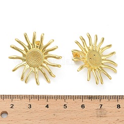 Sun Brass Stud Earrings&nbsp;EJEW-Z145-01G
