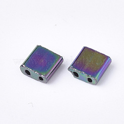 Electroplate Opaque Glass Seed Beads&nbsp;SEED-S023-20C-05