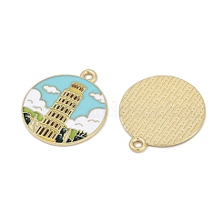 Alloy Enamel Pendants&nbsp;ENAM-V001-02D-G