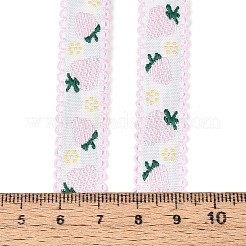 ポリエステルのイチゴリボン  服飾用  ラベンダー  1/2インチ（14mm）&nbsp;OCOR-T016-04E