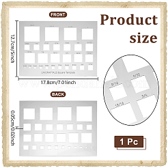 304 Stainless Steel Template&nbsp;DIY-WH0816-098B-P