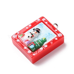 Christmas Opaque Resin Pendants&nbsp;RESI-A049-05G