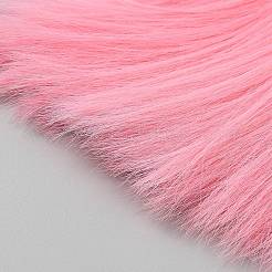 高温ファイバー人形ウィッグヘア  DIYの女の子のためのbjdメイキングアクセサリー  ピンク  150mm&nbsp;AJEW-WH0695-008B