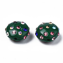 Polymer Clay Rhinestone Beads&nbsp;RB-S056-27E