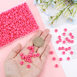 プラスチックスリーブリング  フラットラウンド  マニキュア機用  ライトコーラル  0.76x0.47cm  500個/箱&nbsp;KY-CA0001-44