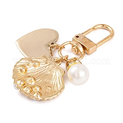 Cute ABS Plastic Imitation Pearl Pendant Decoration&nbsp;HJEW-L028-02G-03