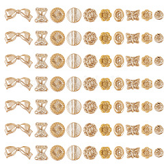 100gのパール不透明アクリルビーズ  混合図形  桃パフ  9~18x8.5~29x3~14mm  穴：1.6~4mm&nbsp;TACR-TA0001-83