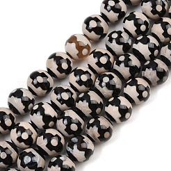Tibetan Style dZi Beads Strands&nbsp;G-G328-A06-10mm